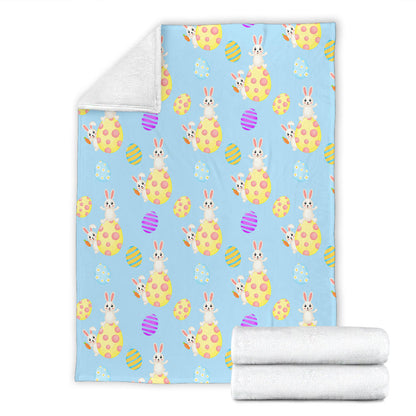 Easter Eggs Pattern Print Design RB015 Fleece Blanket