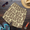 Tiki Brown Symbol Print Mens Shorts