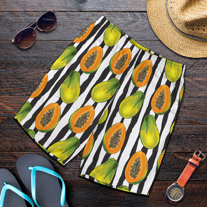 Papaya Pattern Print Design PP01 Mens Shorts