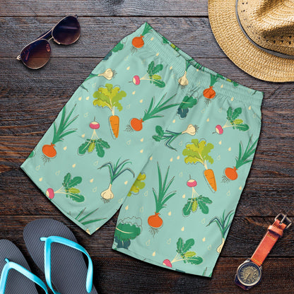 Radish Pattern Print Design A01 Mens Shorts