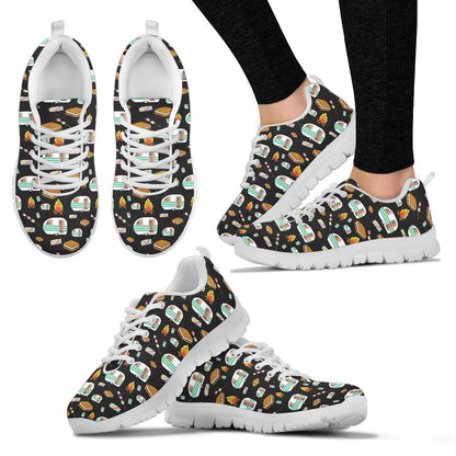 Camper marshmallow Camping Design Print Sneakers White Bottom Shoes