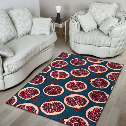 Pomegranate Pattern Print Design PG02 Area Rugs