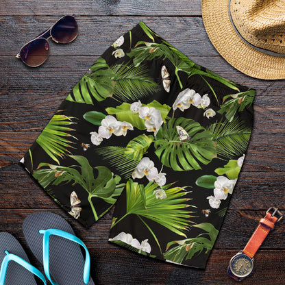 Tropical Flower Pattern Print Design TF026 Mens Shorts