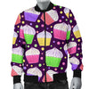 Cupcake Pattern Print Design CP07 Men Bomber Jacket