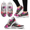 Hibiscus Pattern Print Design HB014 Sneakers White Bottom Shoes