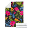 Bird Of Paradise Pattern Print Design BOP014 Fleece Blanket