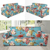 Summer Floral Pattern Print Design SF05 Sofa Slipcover