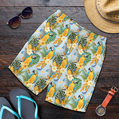 Parrot Pattern Print Design A04 Mens Shorts