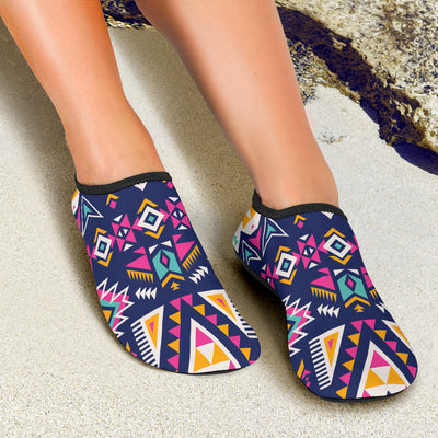 Pink Tribal Aztec native american Aqua Water Shoes