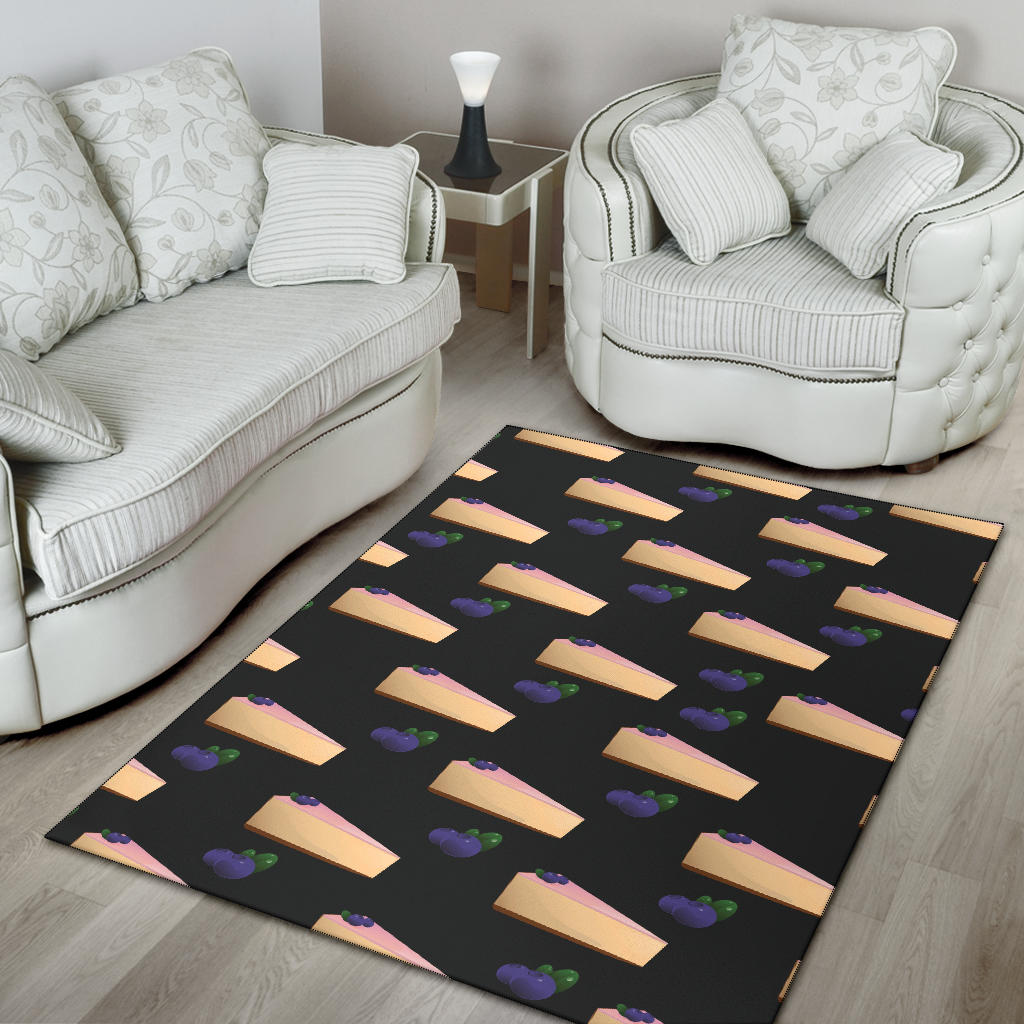Cheesecake Blueberry Pattern Print Design CK01 Area Rugs