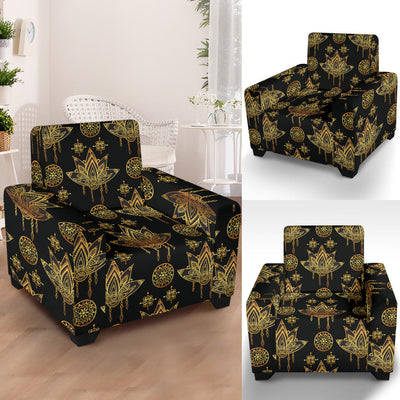 lotus Boho Pattern Print Design LO03 Armchair Slipcover