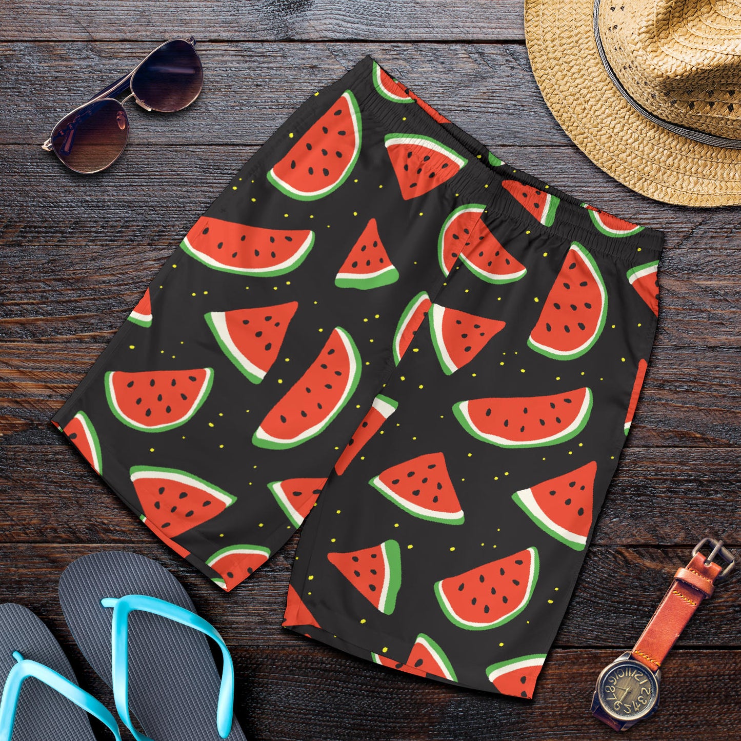 Watermelon Pattern Print Design WM09 Mens Shorts