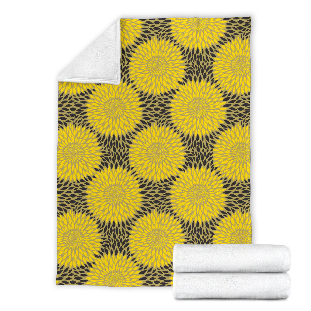 Sunflower Pattern Print Design SF06 Fleece Blanket