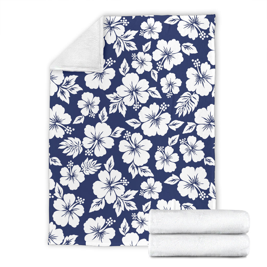Hibiscus Pattern Print Design HB012 Fleece Blanket