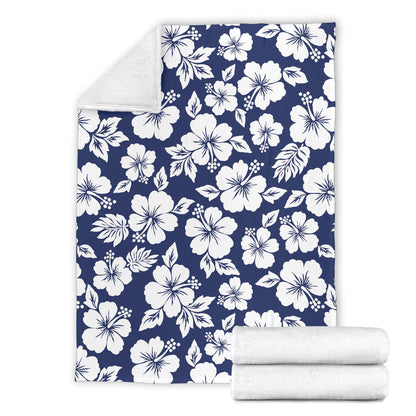 Hibiscus Pattern Print Design HB012 Fleece Blanket