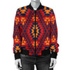 Navajo Pattern Print Design A03 Women's Bomber Jacket