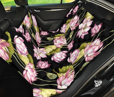 Water Lily Pattern Print Design WL06 Rear Dog  Seat Cover