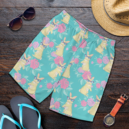 Rabbit Pattern Print Design RB05 Mens Shorts