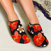 Red Hibiscus Pattern Print Design HB022 Aqua Water Shoes