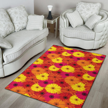 Gerberas Pattern Print Design GB05 Area Rugs