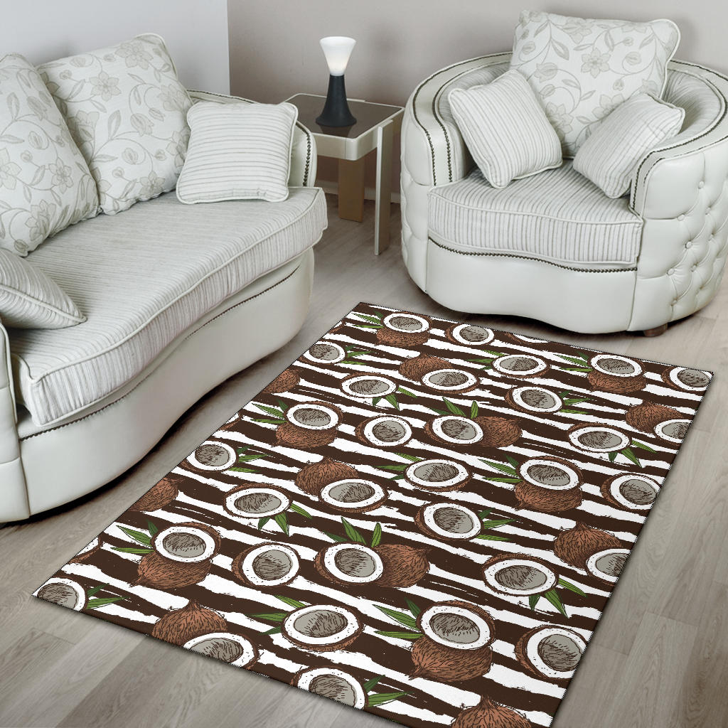 Coconut Pattern Print Design CN04 Area Rugs
