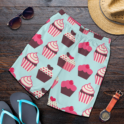 CupCake Print Pattern Mens Shorts