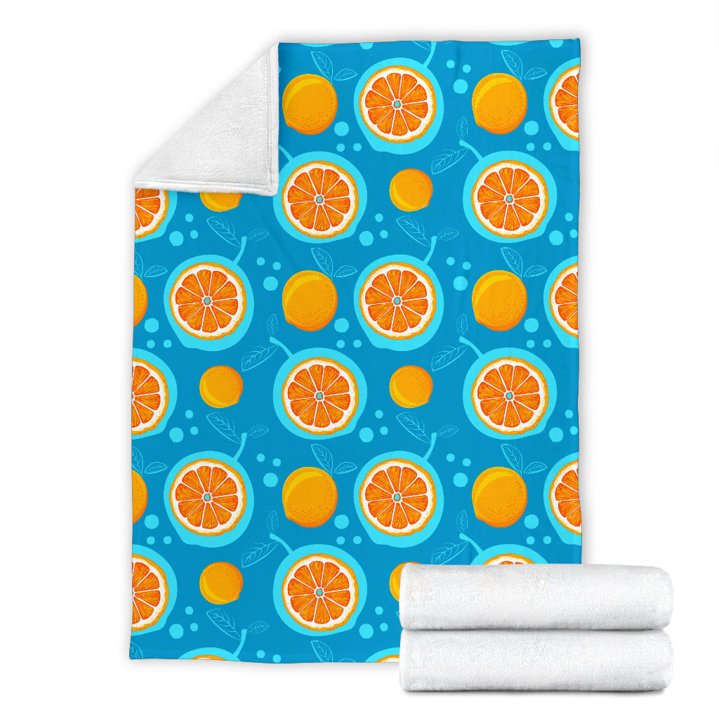 Grapefruit Pattern Print Design GF03 Fleece Blanket