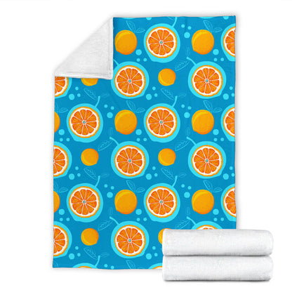 Grapefruit Pattern Print Design GF03 Fleece Blanket