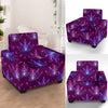 lotus Pattern Print Design LO01 Armchair Slipcover