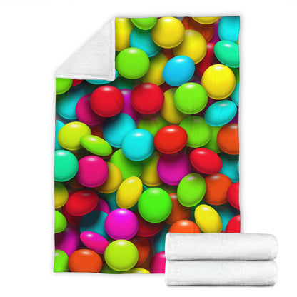 Candy Pattern Print Design CA03 Fleece Blanket