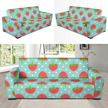 Strawberry Pattern Print Design SB06 Sofa Slipcover