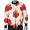Apple Pattern Print Design AP01 Men Bomber Jacket