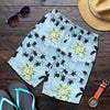 Sea Turtle Pattern Print Design T011 Mens Shorts