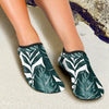 Tropical Palm Leaves Pattern Aqua Water Shoes