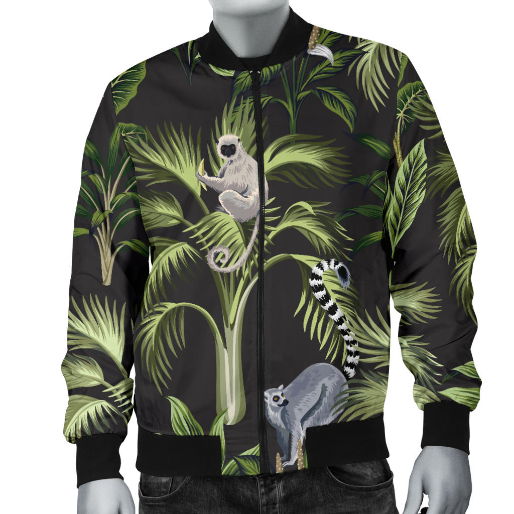 Rainforest Pattern Print Design RF05 Men Bomber Jacket