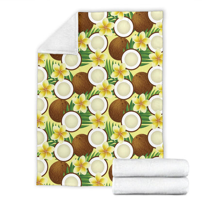 Coconut Pattern Print Design CN02 Fleece Blanket