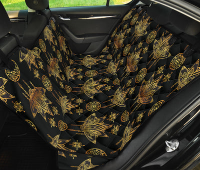 Lotus Boho Pattern Print Design LO03 Rear Dog  Seat Cover