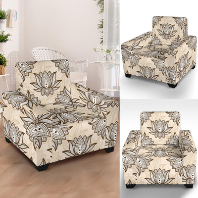 lotus Boho Pattern Print Design LO05 Armchair Slipcover