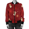 Angel Pattern Print Design 07 Women's Bomber Jacket