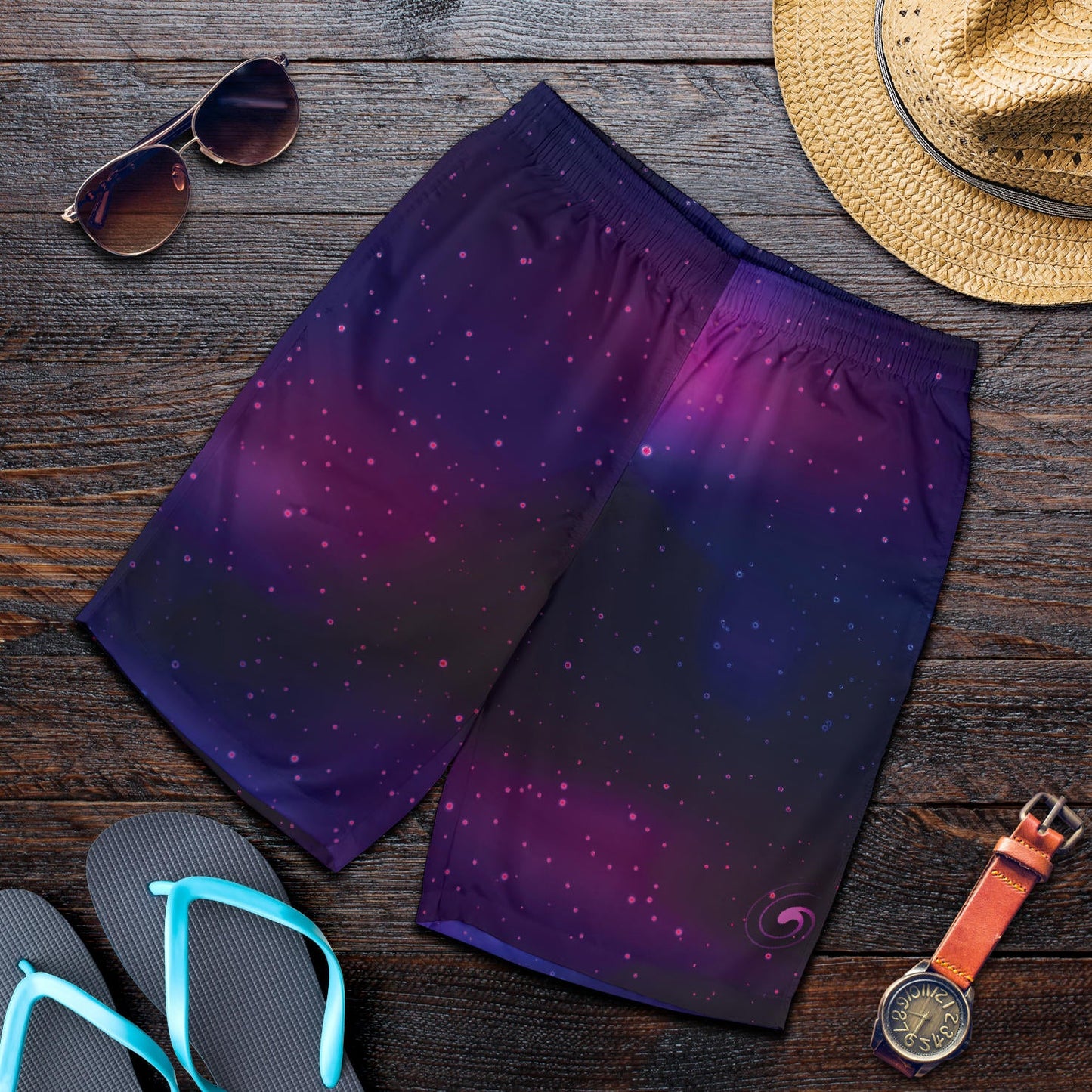Night sky Pattern Print Design A04 Mens Shorts