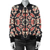 Medallion Pattern Print Design 01 Women's Bomber Jacket