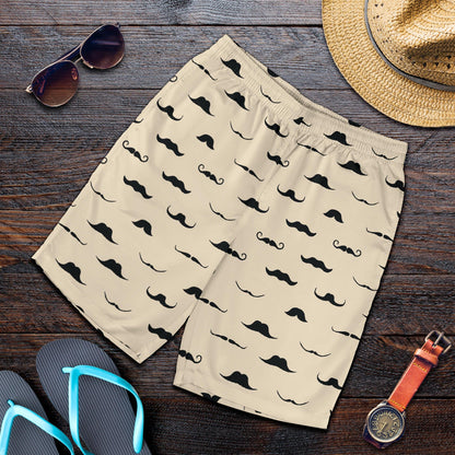 Mustache Pattern Print Design A03 Mens Shorts