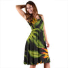 Bird Of Paradise Pattern Print Design BOP013 Midi Dress