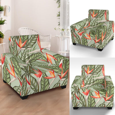 Bird Of Paradise Pattern Print Design BOP08 Armchair Slipcover