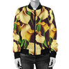 Lily Pattern Print Design LY013 Women Bomber Jacket