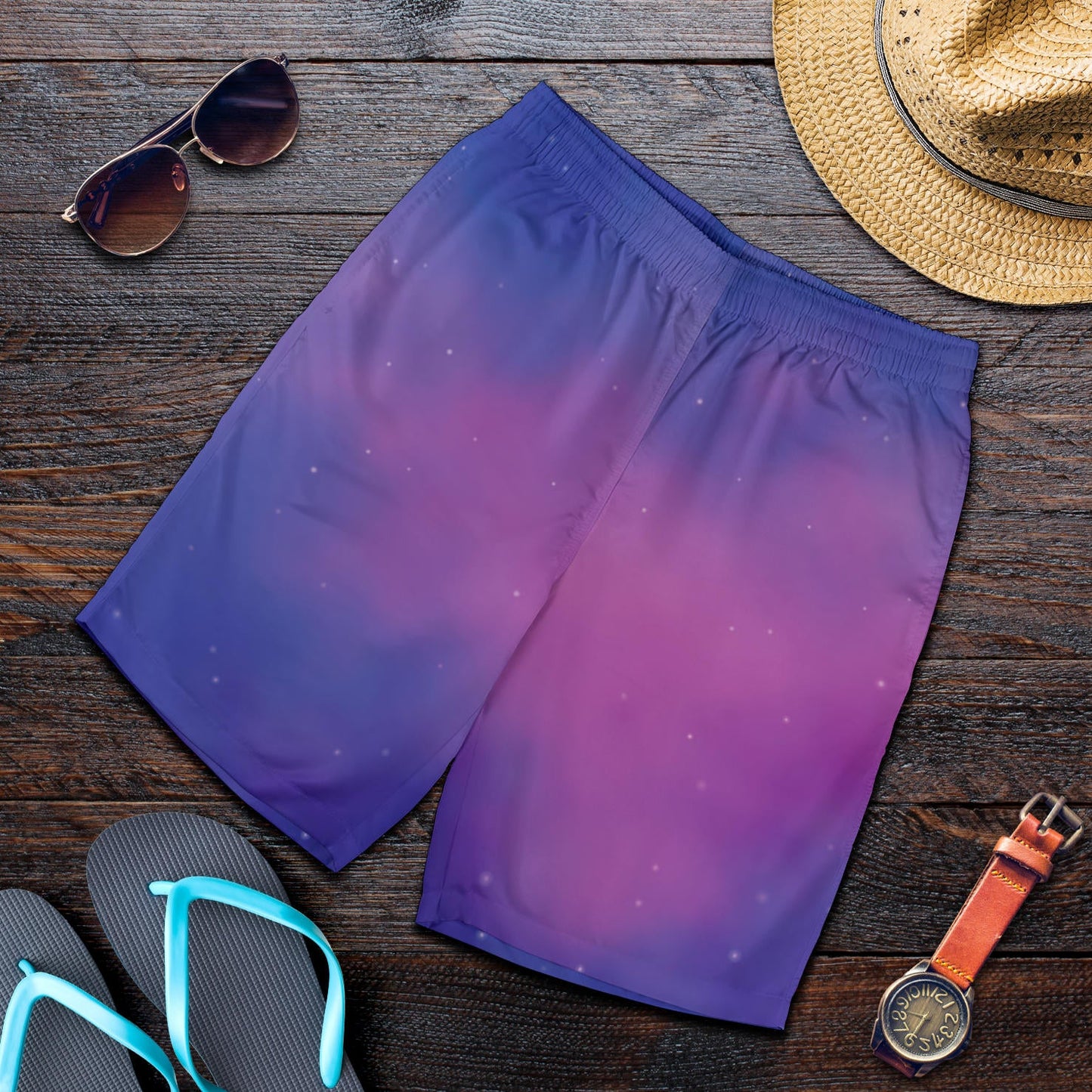 Nebula Pattern Print Design A05 Mens Shorts