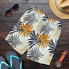 Colorful Tropical Palm Leaves Mens Shorts