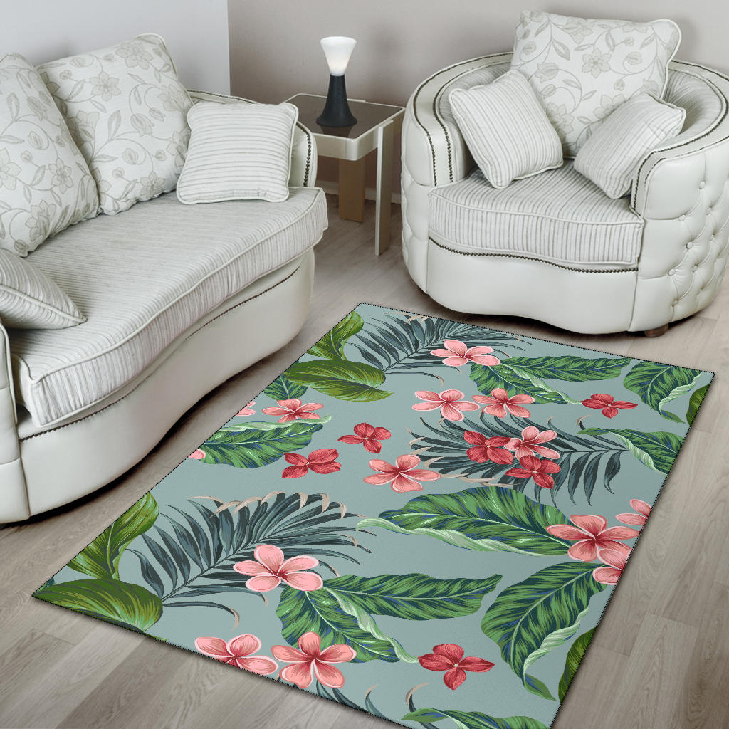 Plumeria Pattern Print Design PM027 Area Rugs