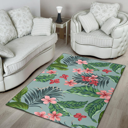 Plumeria Pattern Print Design PM027 Area Rugs