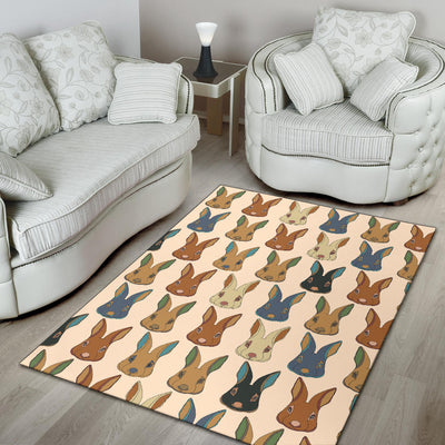 Rabbit Pattern Print Design RB04 Area Rugs